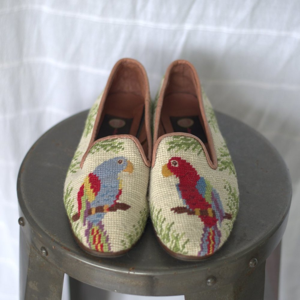 NEEDLEPOINT PARROT LOAFER By Paige